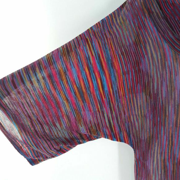Vertigo Womens Magenta Cowl Multicolor Neck Sweater Top Size Small New - Picture 8 of 11